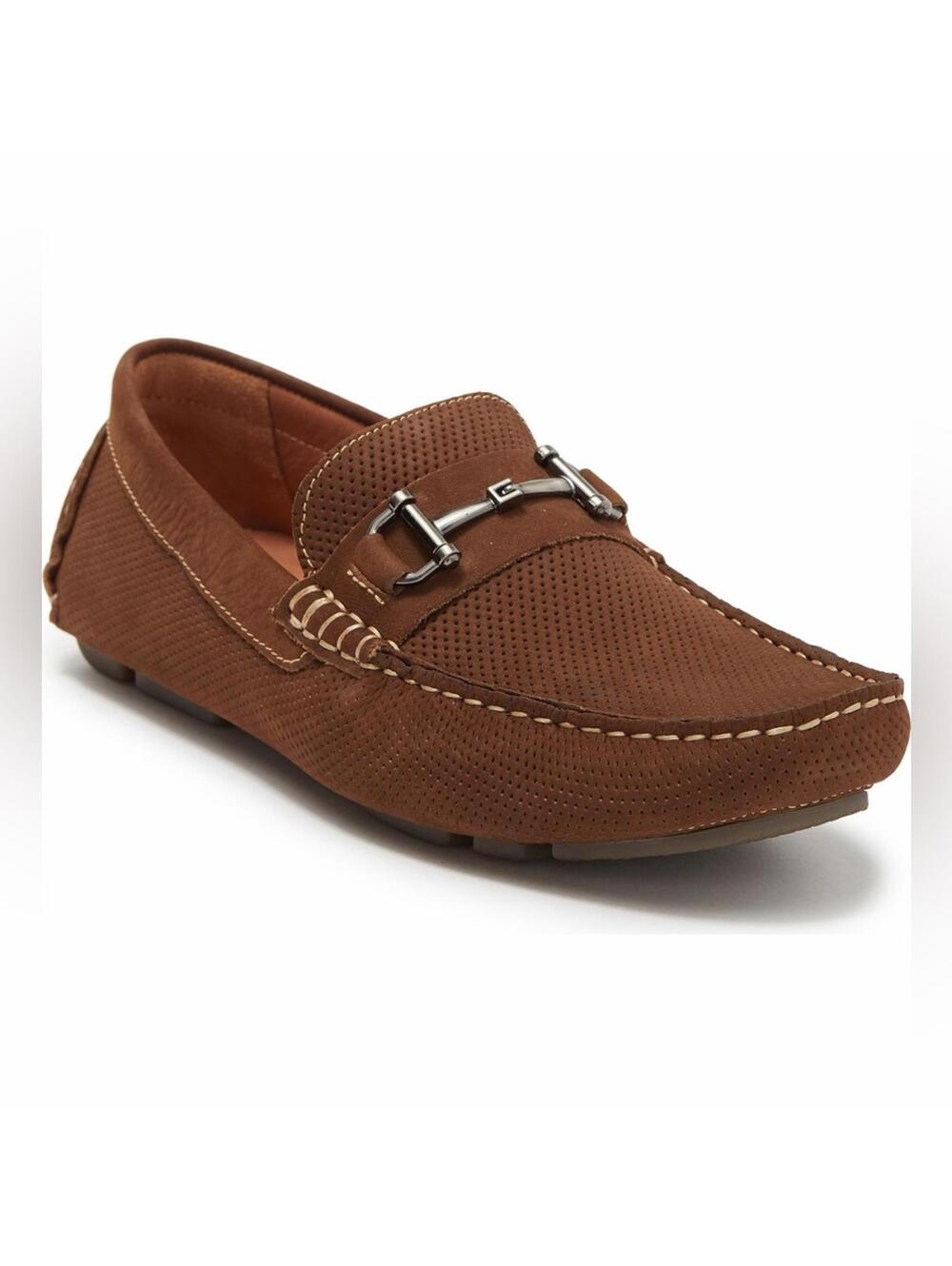 NWOB Winthrop Naples Horsebit Loafer (Men) in Brown Nubuck 10